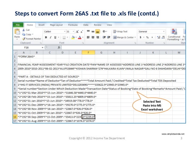 Form 26as Pdf Format